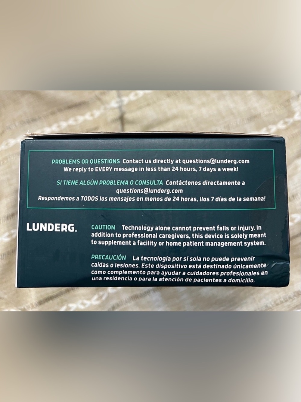 Lunderg Early Alert Bed Alarm System With Wireless Sensor Pad & Monitor New - Picture 4 of 7